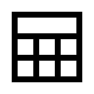 Table Fill Icon from Sharp Fill - Material Symbols Set