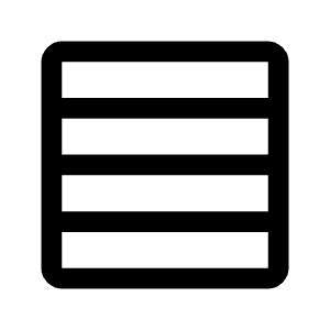 Table Rows Narrow Icon from Rounded Line - Material Symbols Set