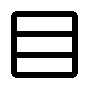 Table Rows Icon from Sharp Line - Material Symbols Set