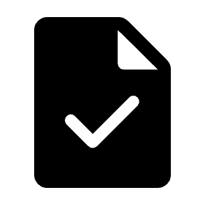 Task Fill Icon from Rounded Fill - Material Symbols Set