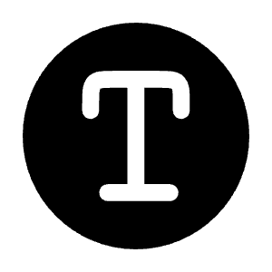 Text Circle Icon from Solar Bold Set