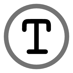 Text Circle Icon from Solar Line Duotone Set