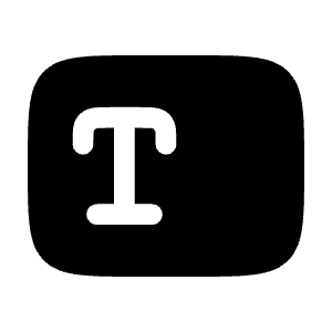 Text Field Icon from Solar Bold Set