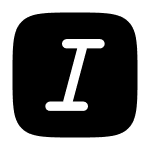 Text Italic Square Icon from Solar Bold Set