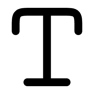 Text Icon from Solar Bold Set