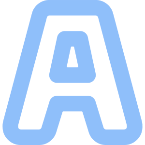 Text Outline Icon from Core Flat Set