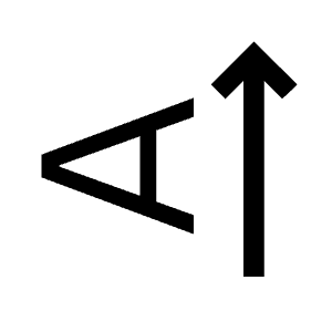 Text Rotate Up Icon from Outlined Line - Material Symbols Set