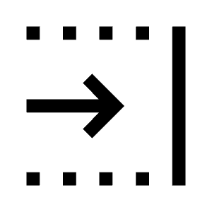 Text Select Jump To End Fill Icon from Sharp Fill - Material Symbols Set