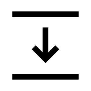 Text Select Move Down Fill Icon from Sharp Fill - Material Symbols Set