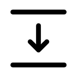 Text Select Move Down Fill Icon from Rounded Fill - Material Symbols Set
