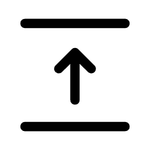 Text Select Move Up Icon from Rounded Line - Material Symbols Set
