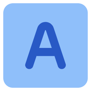 Text Square Icon from Core Flat Set