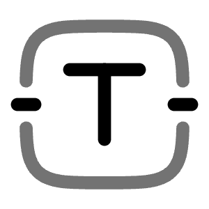 Text Square 3 Icon from Solar Line Duotone Set