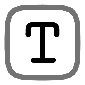 Text Square Icon from Solar Line Duotone Set