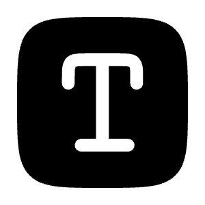 Text Square Icon from Solar Bold Set