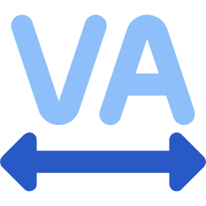 Text Tracking Icon from Core Flat Set