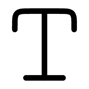 Text Icon from Solar Linear Set