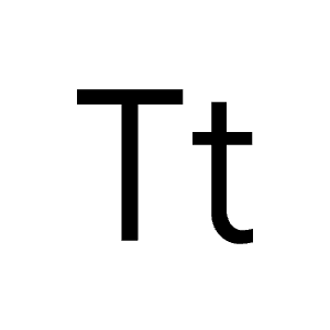 Titlecase Icon from Outlined Line - Material Symbols Set