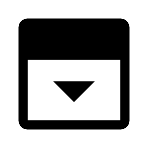 Top Panel Open Fill Icon from Outlined Fill - Material Symbols Set
