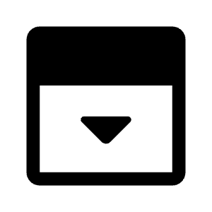Top Panel Open Fill Icon from Rounded Fill - Material Symbols Set