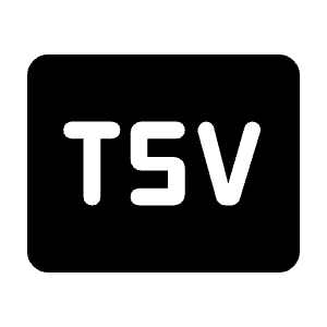 Tsv Fill Icon from Rounded Fill - Material Symbols Set