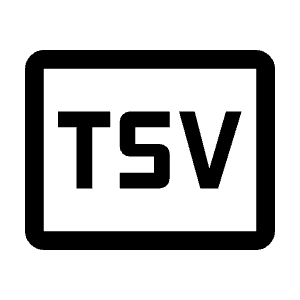 Tsv Icon from Outlined Line - Material Symbols Set