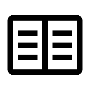 Two Pager Icon from Outlined Line - Material Symbols Set