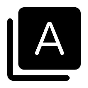 Type Specimen Fill Icon from Rounded Fill - Material Symbols Set