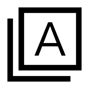 Type Specimen Icon from Sharp Line - Material Symbols Set
