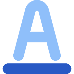 Underline Text 2 Icon from Core Flat Set