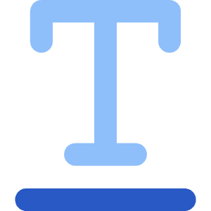 Underline Text 3 Icon from Core Flat Set