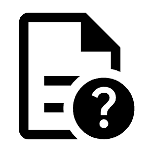 Unknown Document Icon from Outlined Line - Material Symbols Set