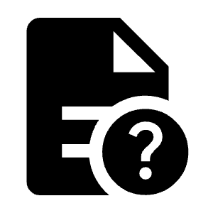 Unknown Document Fill Icon from Outlined Fill - Material Symbols Set