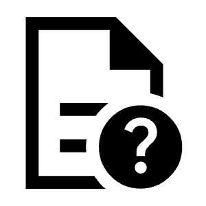 Unknown Document Icon from Sharp Line - Material Symbols Set