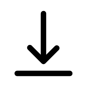 Vertical Align Bottom Icon from Rounded Line - Material Symbols Set