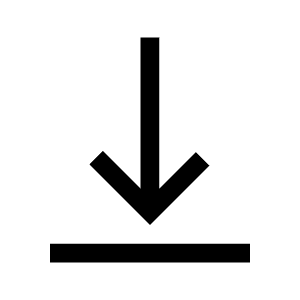 Vertical Align Bottom Icon from Sharp Line - Material Symbols Set