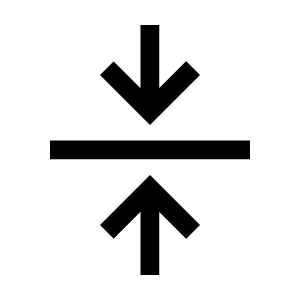 Vertical Align Center Icon from Sharp Line - Material Symbols Set