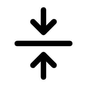 Vertical Align Center Icon from Rounded Line - Material Symbols Set