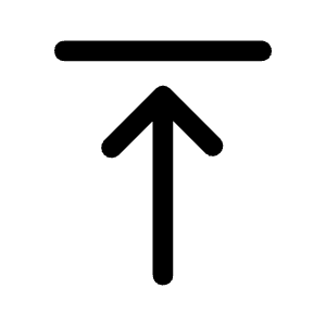 Vertical Align Top Icon from Rounded Line - Material Symbols Set