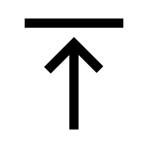 Vertical Align Top Icon from Outlined Line - Material Symbols Set