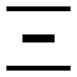 Vertical Distribute Icon from Outlined Line - Material Symbols Set