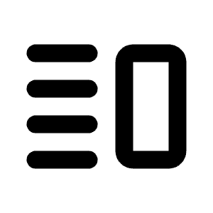 Vertical Split Icon from Rounded Line - Material Pro Free Set