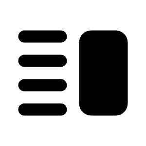 Vertical Split Fill Icon from Rounded Fill - Streamline Material Free Set