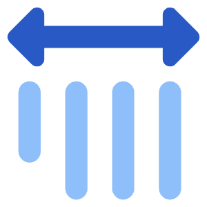 Vertical Text Spacing Icon from Core Flat Set