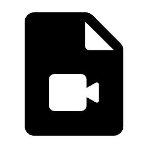 Video File Fill Icon from Rounded Fill - Material Symbols Set