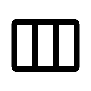 View Column Icon from Rounded Line - Material Symbols Set