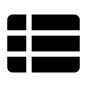 View List Fill Icon from Outlined Fill - Material Symbols Set