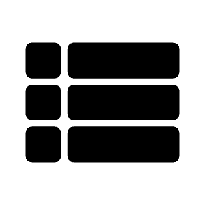 View List Fill Icon from Rounded Fill - Material Symbols Set