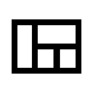View Quilt Icon from Sharp Line - Material Symbols Set