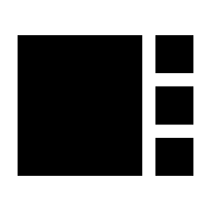 View Sidebar Fill Icon from Sharp Fill - Material Symbols Set